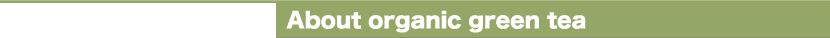 About Organic Green Tea